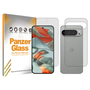 Panzer Glass Resistant model transparent screen protector suitable for Google Pixel 9 Pro XL mobile phone along with the back protector