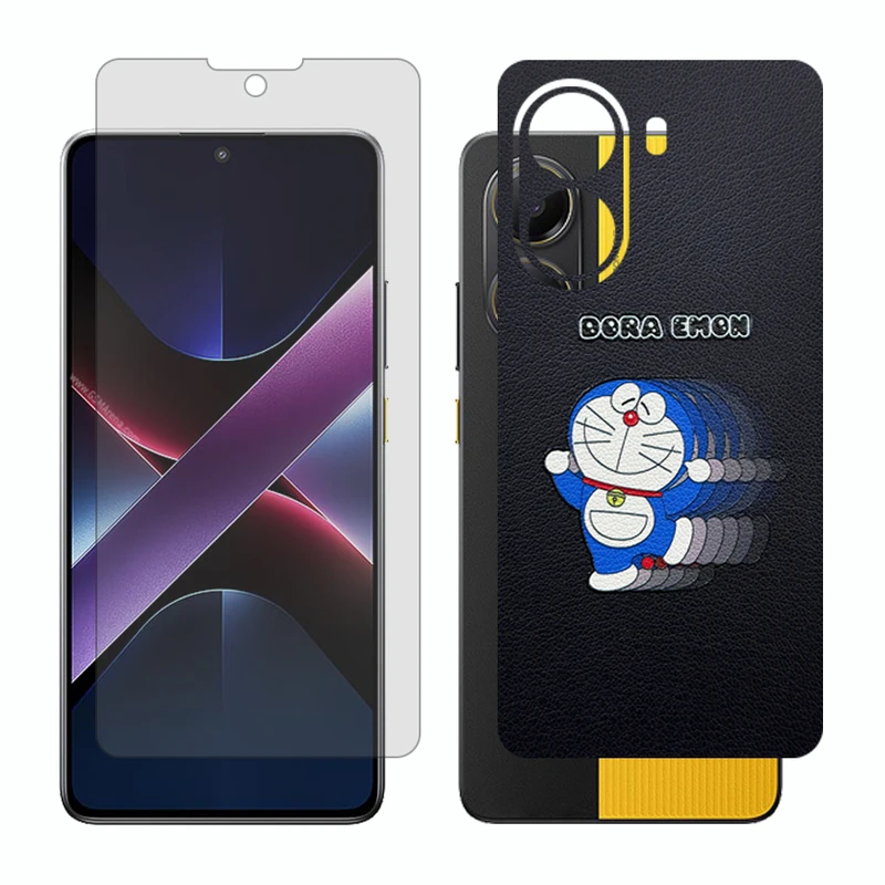 محافظ صفحه نمایش شفاف گلس مدل Together مناسب برای گوشی موبایل شیائومی Poco X7 Pro به همراه برچسب پوششی پشت گوشی