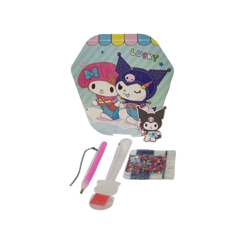 بازی آموزشی مدل ساخت نقاشی الماسی طرح بادبزن کد B25