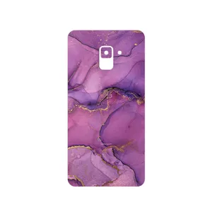 MAHOOT Purple Marble Cover Sticker for Samsung Galaxy A8 Plus 2018