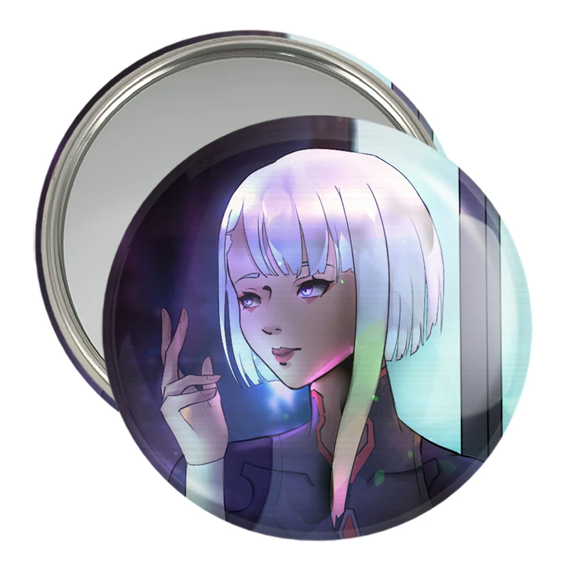 آینه جیبی خندالو مدل لوسی انیمه سایبرپانک کد 23974