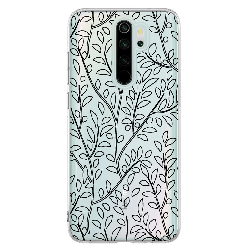 کاور مگافون طرح برگ مدل C45-B مناسب برای گوشی موبایل شیائومی Redmi Note 8 Pro