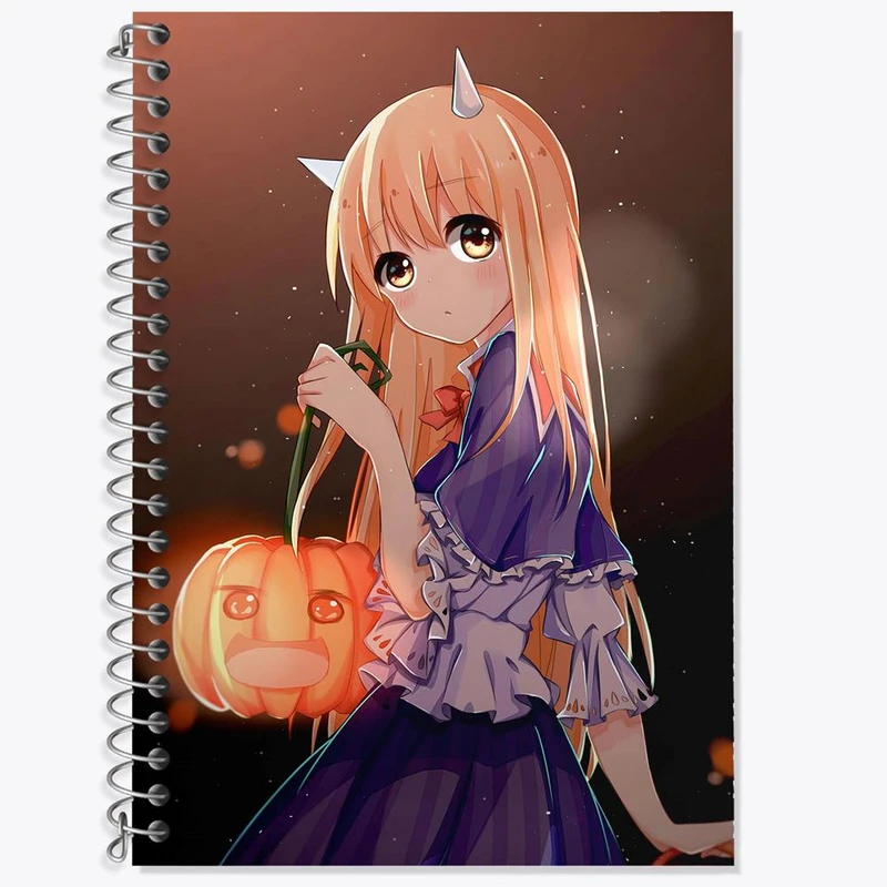 دفتر زبان 50 برگ خندالو مدل دو خط طرح دوما اومارو انیمه اوماروچان Umaru Chan کد 18495