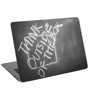 استیکر لپ تاپ طرح Think outside the box quote on the blackboard کد cl-504 مناسب برای لپ تاپ 15.6 اینچ