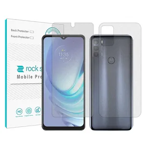 Rock space HyMTT model matte screen protector suitable for Motorola Moto G50 mobile phone along with the back protector