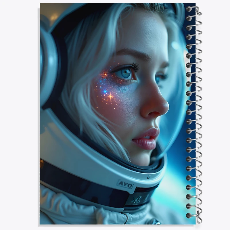 دفتر نقاشی 50 برگ خندالو طرح دختر فضانورد کد F7589