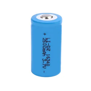 باتری لیتیوم یون قابل شارژ مدل 16340  کد 3.7V ظرفیت 2500 میلی آمپر ساعت