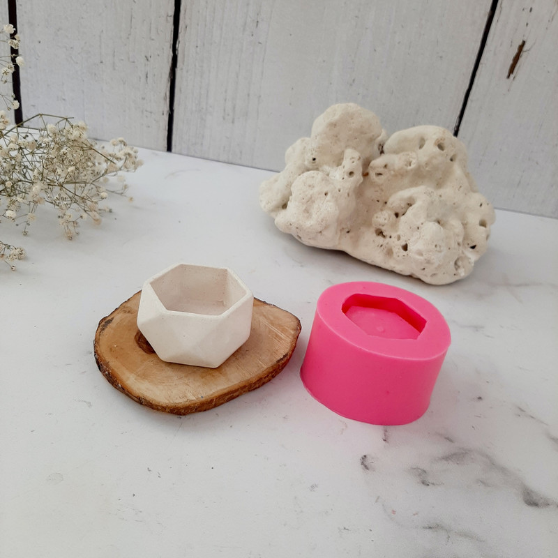 قالب شمع طرح شش ضلعی