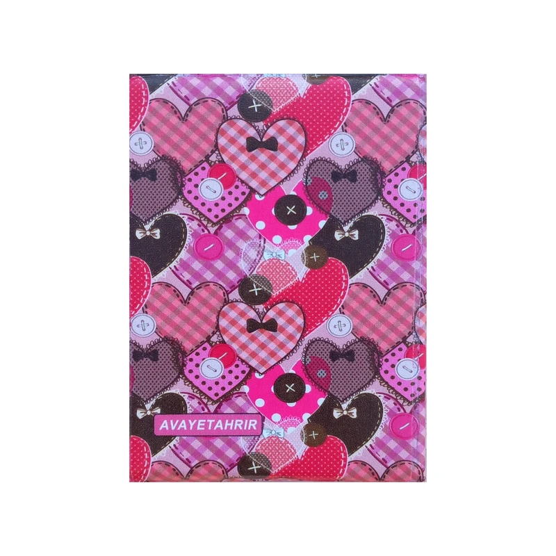 دفتر یادداشت 100 برگ آوای تحریر مدل قلبی کد 20239