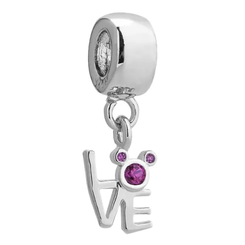 آویز گردنبند نقره زنانه پاندورا مدل Love mickey 65120