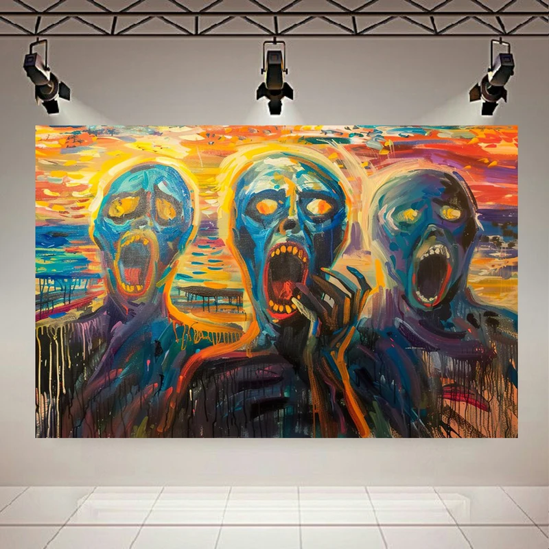 پوستر دیواری طرح نقاشی مرد مدل ترسیده کد AR3058423