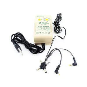 آداپتور برق 220 ولت 1 آمپر مدل 7 حالته  1000 میلی آمپر AEC