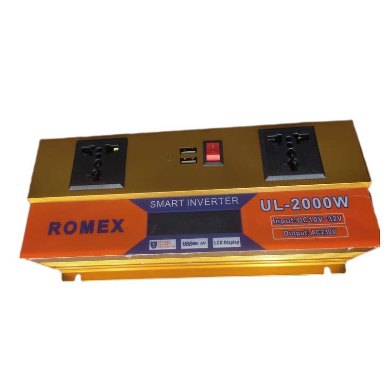 اینورتر هوشمند رومکس مدل 12/24 ظرفیت 2000 وات اینورتر هوشمند رومکس مدل 12/24 ظرفیت 2000 وات