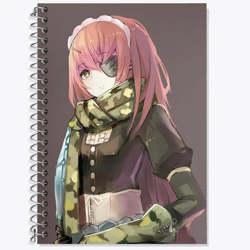 دفتر زبان 50 برگ خندالو مدل سه خط طرح سی زی انیمه اورلرد Overlord کد 18324