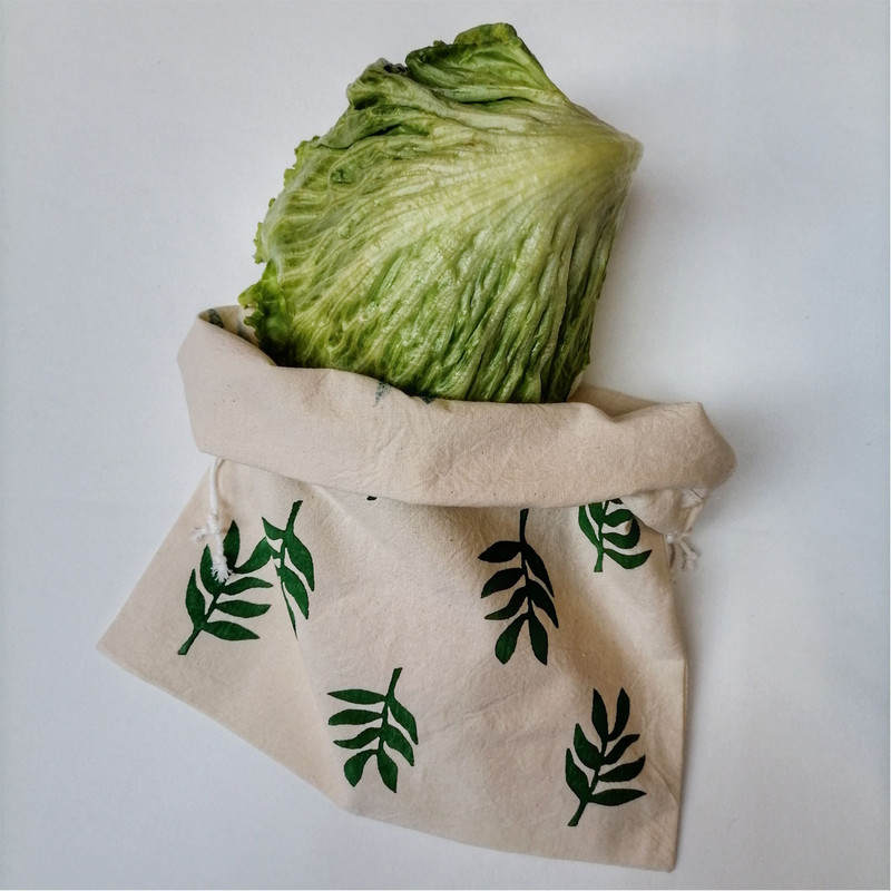 کیسه نان و سبزی طرح برگ M