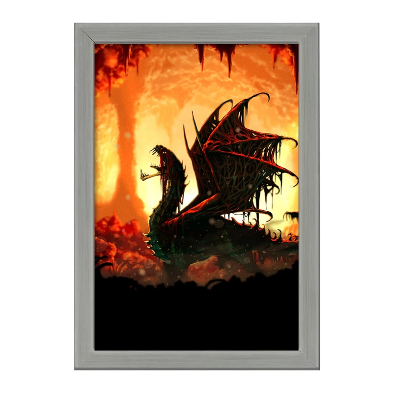 تابلو خندالو طرح بازی شکارچی هیولا (Monster Hunter) کد 33251