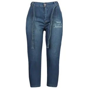 شلوار جین زنانه مدل مام اسمایل کد 10000246