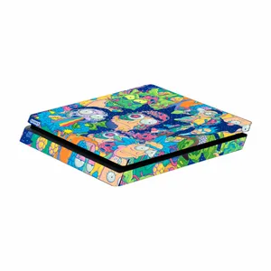 برچسب پلی استیشن 4 اس ای گییرز طرح Rick and Morty مدل اسلیم کد 01