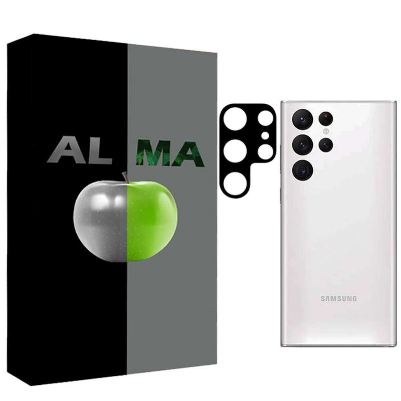 محافظ لنز دوربین آلما مدل LN-FLZ مناسب برای گوشی موبایل سامسونگ Galaxy S22 Ultra