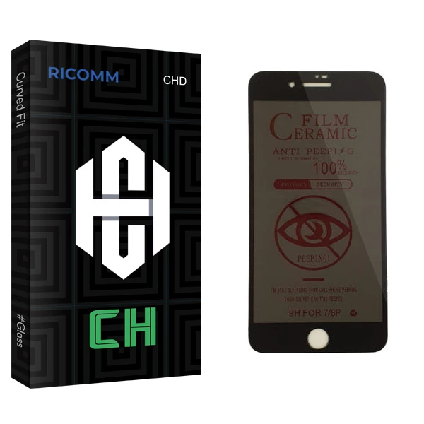 محافظ صفحه نمایش حریم شخصی ریکام مدل CH glass مناسب برای گوشی موبایل اپل iPhone 7 Plus