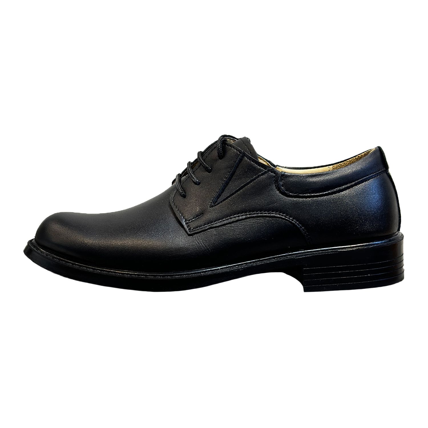 کفش مردانه مدل چرم طبیعی کد 00218 رنگ مشکی -  - 1