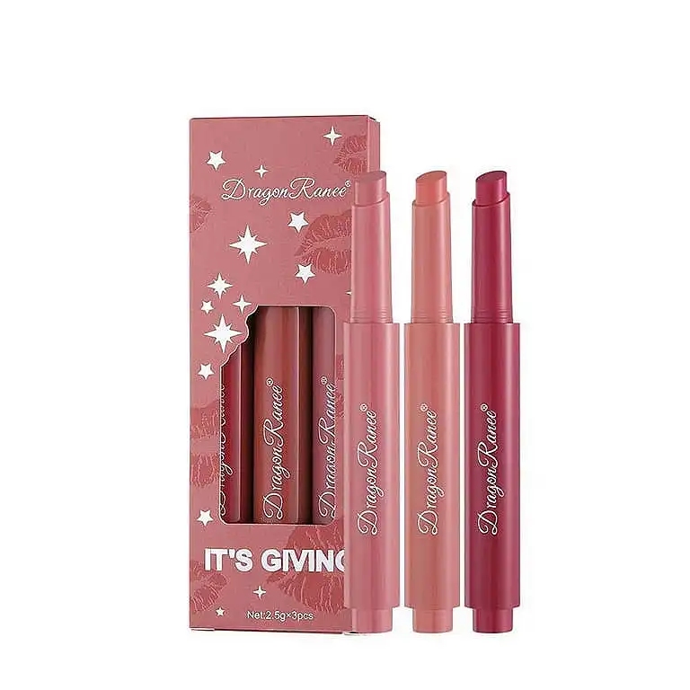 رژلب جامد دراگون رانی مدل PLUMPER کد 03 مجموعه ۳ عددی