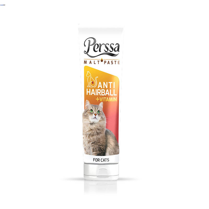 خمیر مالت گربه پرسا مدل Vitaminand hairball وزن 100 گرم