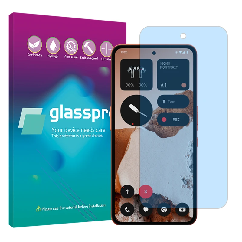 محافظ صفحه نمایش مات ضد اشعه آبی گلس پرو مدل Resistant مناسب برای گوشی موبایل ناتینگ CMF Phone 2 Pro