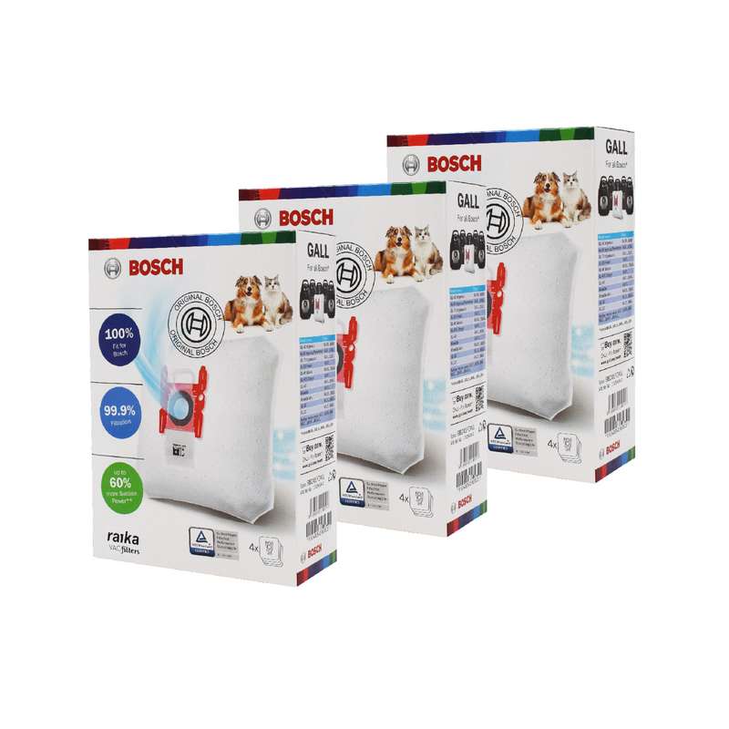 پاکت جاروبرقی مدل TYPE G سه بسته 4 عددی مناسب برای جاروبرقی بوش