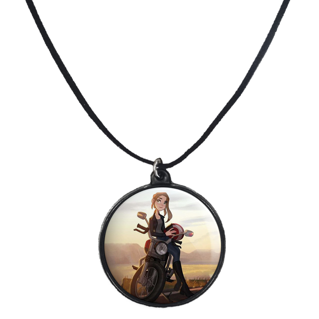 گردنبند پرمانه طرح دخترونه کد pmb.4333 مدل دو طرفه