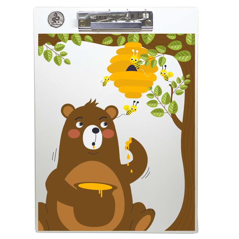 تخته شاسی طه چوب مدل Bears and honey01 سایز A4