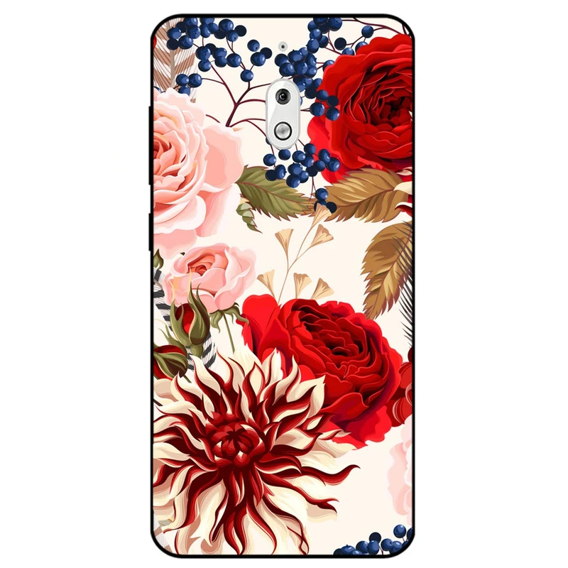 کاور مگافون طرح گل مدل 7350 مناسب برای گوشی موبایل نوکیا 2.1              