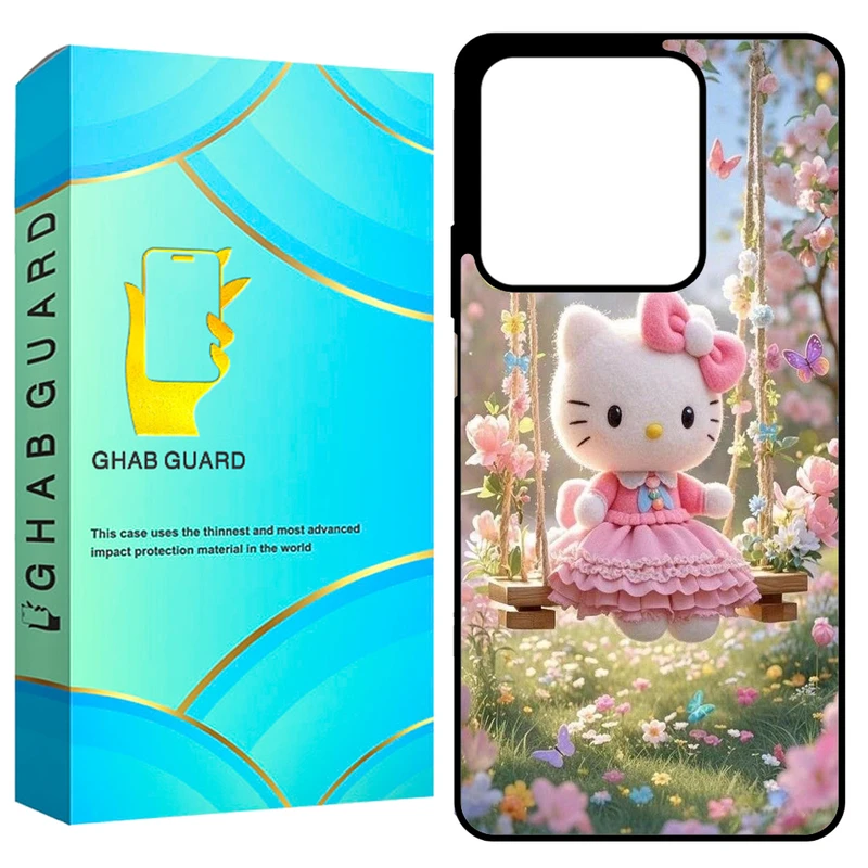 کاور قاب گارد طرح کیتی مدل GCHPN134 مناسب برای گوشی موبایل شیائومی Redmi Note 13 4G