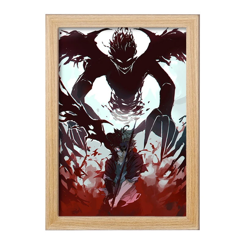 تابلو خندالو مدل آستا ساما انیمه بلک کلاور Black Clover  کد 11743