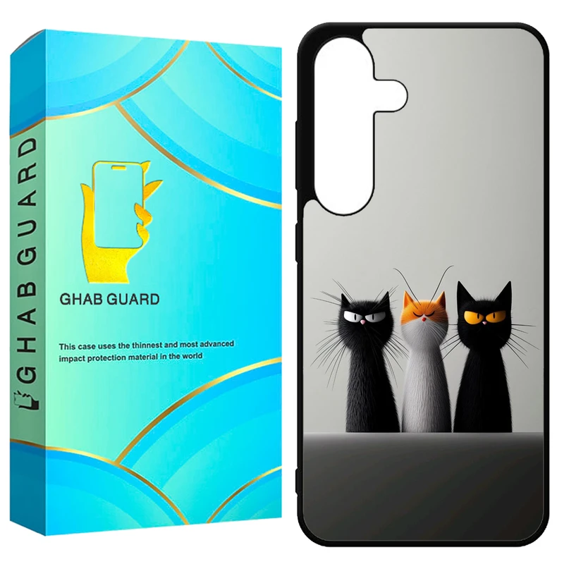 کاور قاب گارد طرح گربه مدل GCHPS23F مناسب برای گوشی موبایل سامسونگ Galaxy S23 FE 