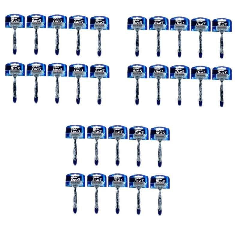 خود تراش ژیلت مدل Blue 3 بسته 30 عددی خود تراش ژیلت مدل Blue 3 بسته 30 عددی