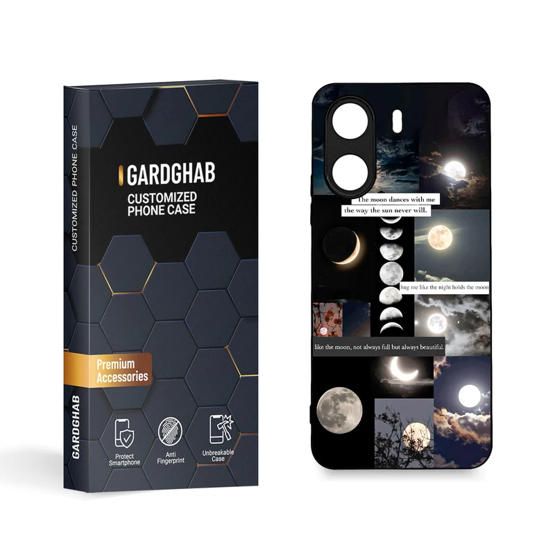 کاور گارد قاب مدل دورژله ای کهکشان مناسب برای گوشی موبایل شیائومی Poco C65 / Redmi 13c