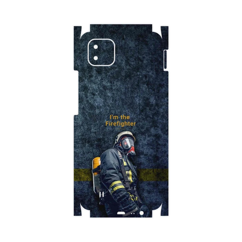 برچسب پوششی ماهوت مدل Firefighter-FullSkin مناسب برای گوشی موبایل ریلمی C11 2021