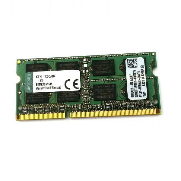 رم لپ تاپ DDR3 تک کاناله 1600 مگاهرتز کینگستون مدل KTH-X3C ظرفیت 8 گیگابایت