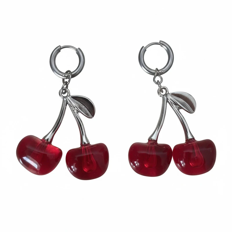 گوشواره دخترانه مدل گیلاسی