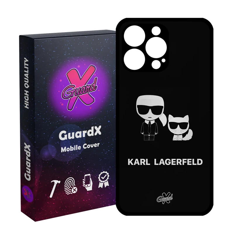 کاور گارد ایکس طرح Karl Lagerfeld مدل Glass10423 مناسب برای گوشی موبایل اپل iPhone 14 Pro Max
