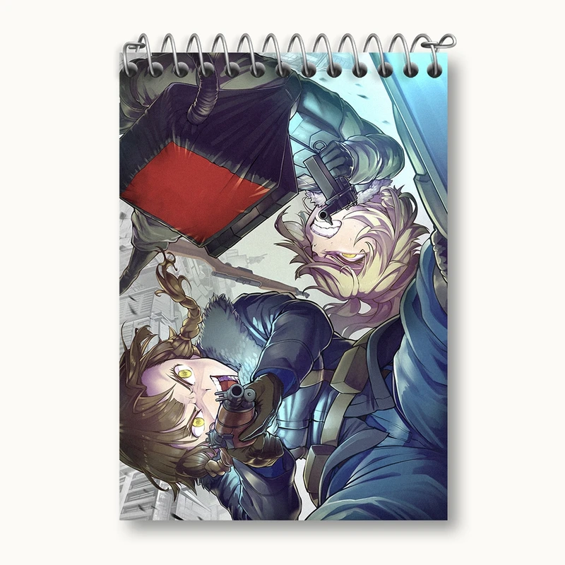 دفتر یادداشت 50 برگ خندالو مدل تانیا و ماری انیمه یوجو سنکی کد 34673