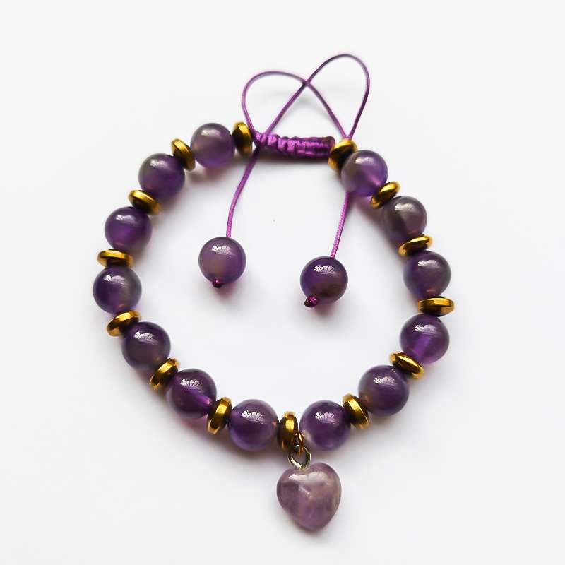 دستبند زنانه مدل آمیتیستان دستبند زنانه مدل آمیتیستان