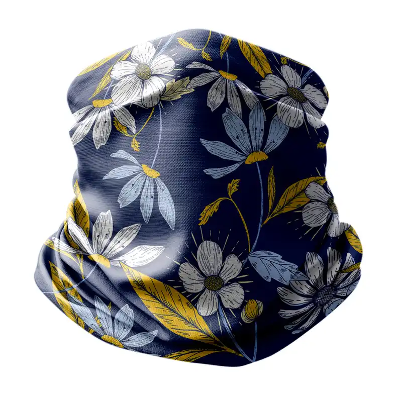 دستمال سر و گردن هزاردستان مدل گل وکتور ds156