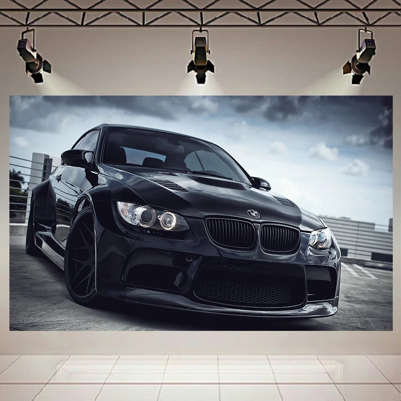 تابلو بوم طرح ماشین مدل BMW M3 BLACK کد AR263