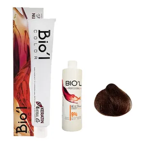 کیت رنگ مو بیول سری COPPER شماره 5.4 حجم 100 میلی لیتر رنگ مسی خیلی تیره