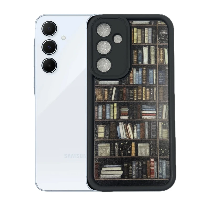 کاور طرح کتابخانه نیمه شب مناسب برای گوشی موبایل سامسونگ Galaxy A26
