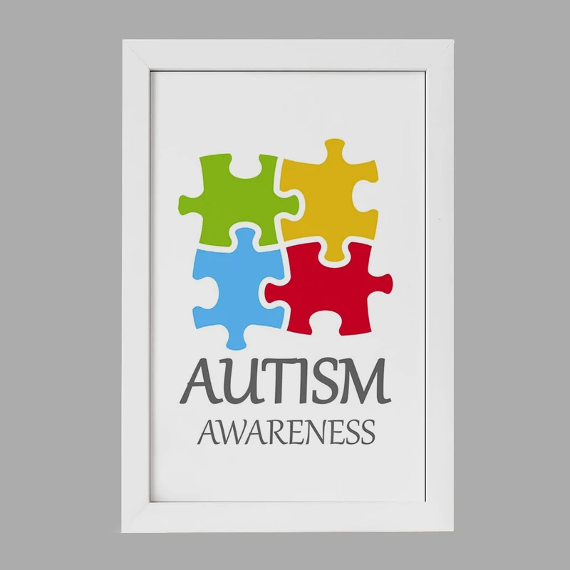 تابلو خندالو مدل اتیسم Autism کد 26741