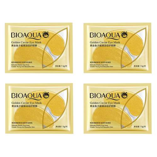 ماسک زیر چشم بایو آکوا مدل Golden Caviar وزن 7.5 گرم مجموعه 4 عددی