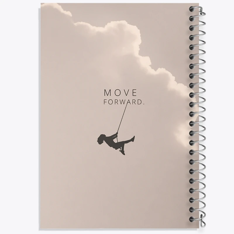 دفتر ژورنال نویسی 50 برگ خندالو مدل نقطه ای طرح Move Forward کد F1728
